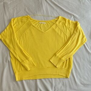Free people waffle knit sweater